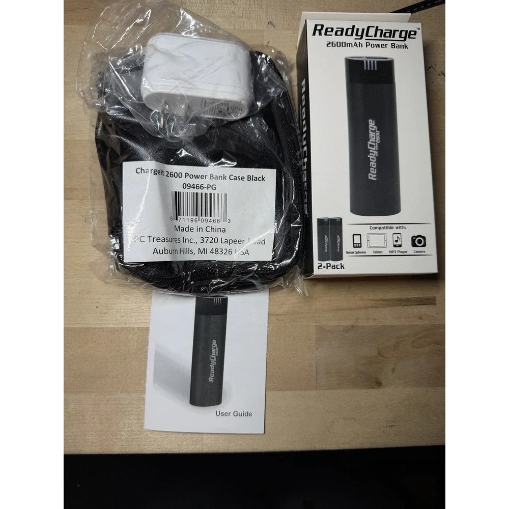 ReadyCharge 2600mAh Power‎ Bank 2-Pack Portable Charger – New in Box